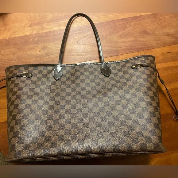 Louis Vuitton Damier Neverfull GM Tote Bag w/RECEIPT AND Custom Organizer Insert - Picture 5 of 16